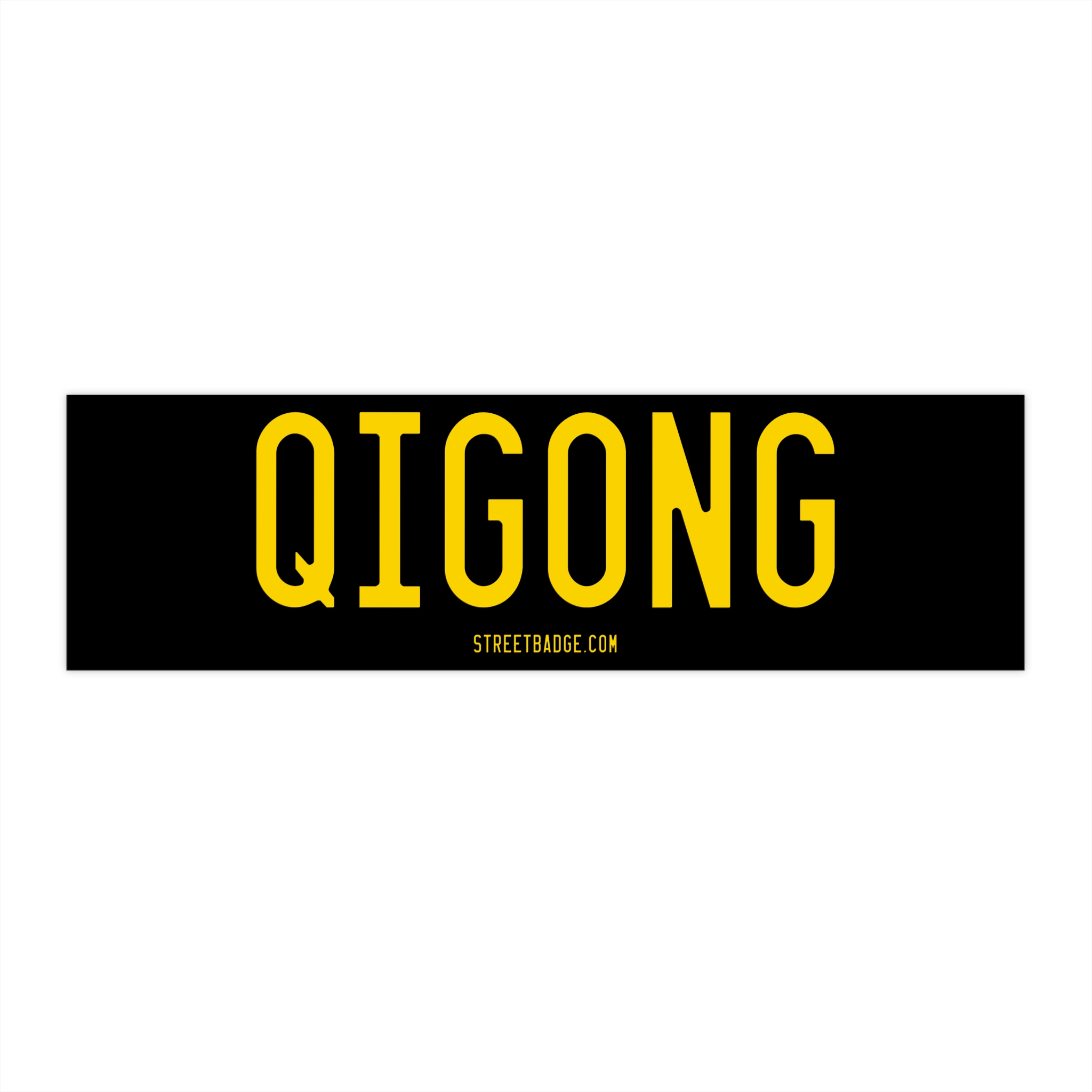 QIGONG Bumper Sticker | Backlinked to QiYoga, which brings together the beauty of Yoga and Qigong.