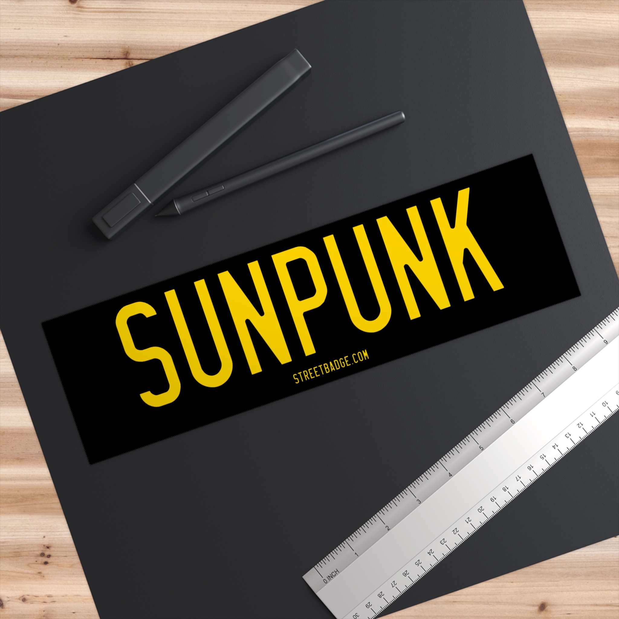 Sunpunk Bumper Sticker — Backlinked to SolarPunkPro Podcast, breaking down the real economics behind clean energy - Image 3