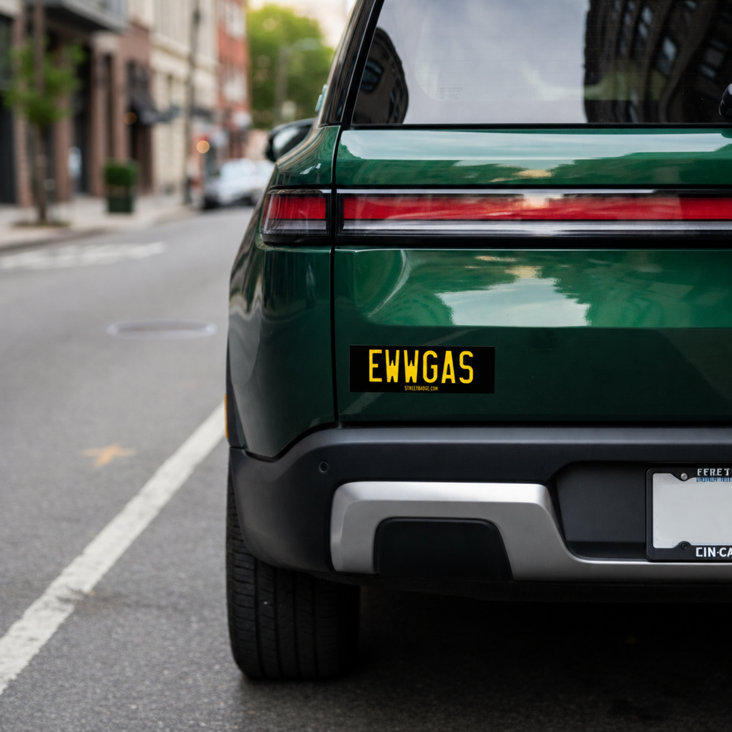 EWWGAS Bumper Sticker — Backlinked to Women of EV's, elevating women in the industry and promote EV adoption