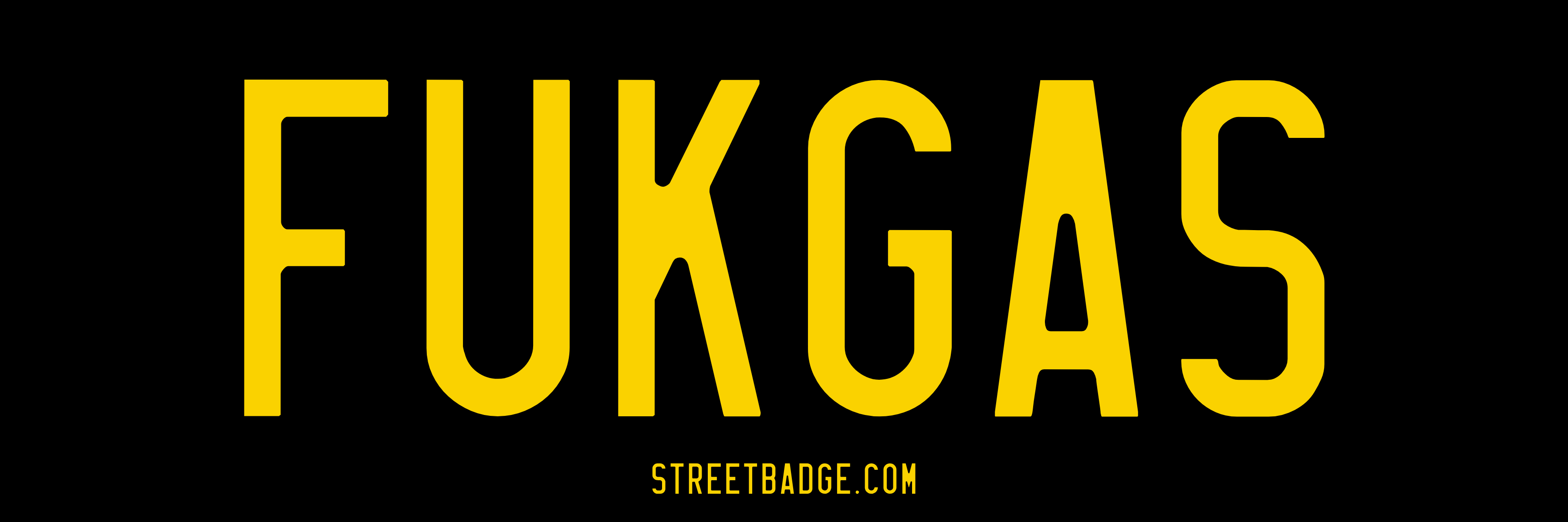 FUKGAS Bumper Sticker | Backlinked to InsideEVs