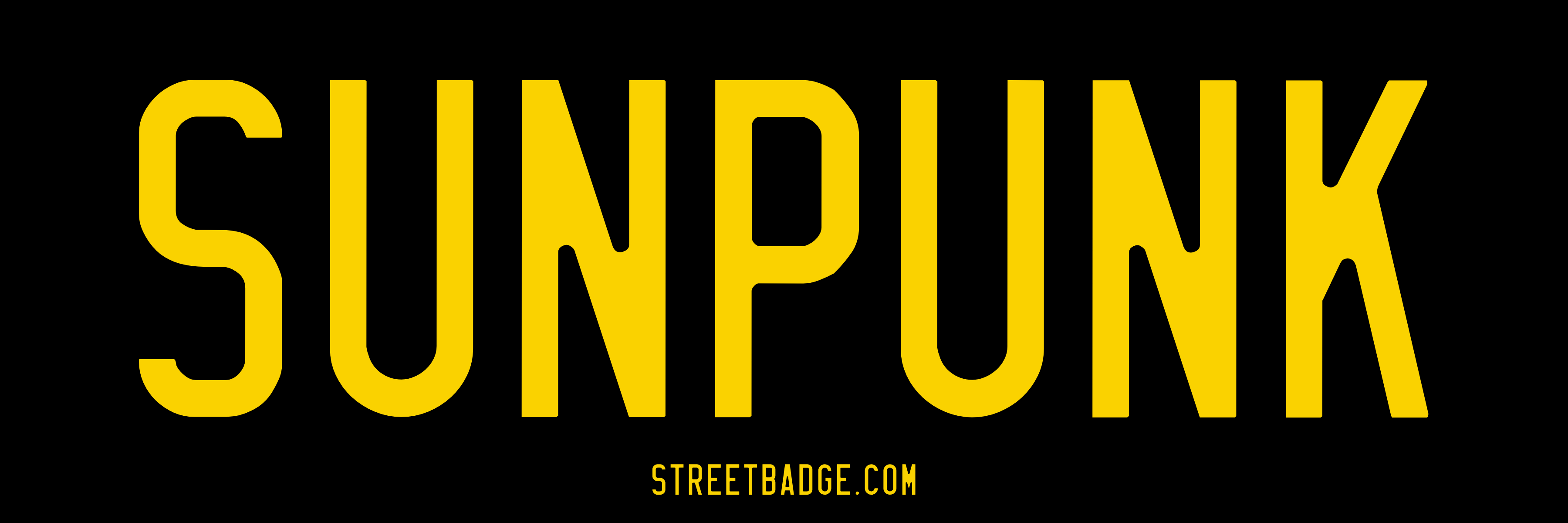 SUNPUNK Bumper Sticker — Backlinked to Reject Dystopia